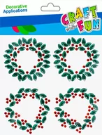 Zabawki kreatywne - Craft With Fun, Ozdoba dekoracyjna samoprzylepne Boże Narodzenie Kryształki Ornament, 501890 - miniaturka - grafika 1