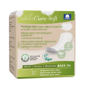 SilverCare Soft ultracienkie wkładki higieniczne o anatomicznym kształcie 24szt. - Wkładki higieniczne - miniaturka - grafika 1