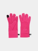 Rękawiczki dla dzieci - Rękawiczki polarowe Touch Screen dziecięce 4F 4FJWAW24AGLOU069-54S Różowy L-XL - miniaturka - grafika 1