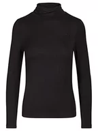 Koszulki i topy damskie - ApartFashion Damska koszulka z golfem, czarny, 38 - miniaturka - grafika 1