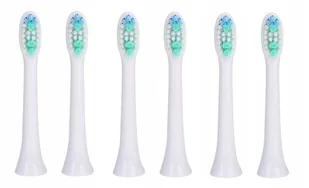 SZCZOTECZKA SARMOCARE S100 końcówki białe 6 sztuk - Końcówki do szczoteczek elektrycznych - miniaturka - grafika 1