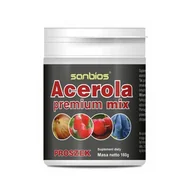 Witaminy i minerały - Sanbios Acerola premium mix proszek 160g 21SANACEPP - miniaturka - grafika 1