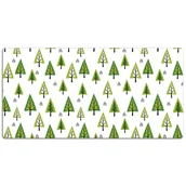 Podkładki na biurko - Mata ochronna na biurko Trójkątne drzewa 120x60 cm, Dywanomat - miniaturka - grafika 1