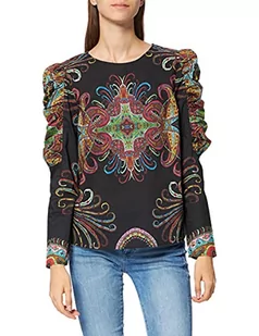 Desigual Blus_Ravvel damska bluza, czarny, XL - Bluzy damskie - miniaturka - grafika 1