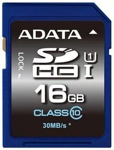 ADATA SDHC Class 10 16GB (ASDH16GUICL10-R) - Karty pamięci - miniaturka - grafika 1