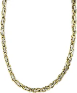 Naszyjniki męskie - 6 mm łańcuszek męski bransoletka łańcuszek męski naszyjnik łańcuszek męski, 18 cm srebrny / złoty łańcuszek ze stali nierdzewnej - miniaturka - grafika 1
