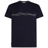 Koszulki sportowe męskie - Koszulka męska Icebreaker Men Merino 150 Tech Lite SS Tee Mountain Pulse Rozmiar: XL / Kolor: ciemnoniebieski - miniaturka - grafika 1