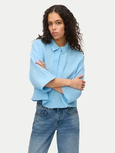 Vero Moda Koszula Natali 10279685 Niebieski Standard Fit - Koszule damskie - miniaturka - grafika 1
