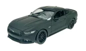 Samochody i pojazdy dla dzieci - WELLY 2015 FORD MUSTANG GT CZARNY MAT 1:24 SAMOCHÓD NOWY METALOWY MODEL - miniaturka - grafika 1