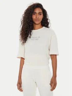 Guess T-Shirt W4YI18 JA914 Écru Regular Fit - Koszulki i topy damskie - miniaturka - grafika 1