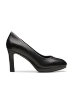 Czółenka - Clarks Skórzane czółenka "Pavona" w kolorze czarnym - miniaturka - grafika 1