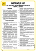 Instrukcje stanowiskowe BHP - IAF25 INSTRUKCJA BHP PRZY OBSŁUDZE URZĄDZEŃ WENTYLACYJNYCH I ODPYLAJĄCYCH, HN - PŁYTA ELASTYCZNA 0,4MM; (245X350MM) - miniaturka - grafika 1