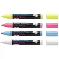 Markery do tablic - Marker kredowy końcówka 4.5mm różowy TO-292 82 TOMA - miniaturka - grafika 1