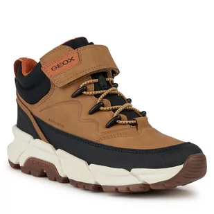 Kozaki Geox J Flexyper Plus Boy J36LCG 0MEFU C2G9B M Dk Yellow/Black - Buty dla chłopców - miniaturka - grafika 1