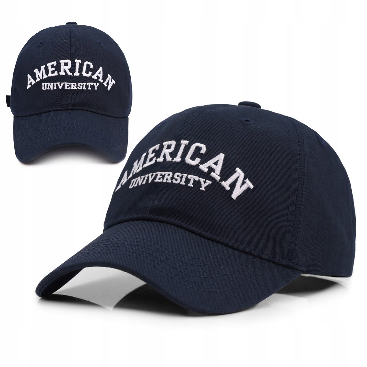 Czapka z daszkiem bejsbolówka AMERICAN bawełniana GRANATOWA Pako Jeans