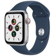 Smartwatch - Apple Watch SE GPS + Cellular 44mm Silver Alu Black Sport Niebieski MKRY3WB/A - miniaturka - grafika 1