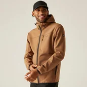 Kurtki i kamizelki sportowe męskie - Regatta Kurtka męska softshell przeciwdeszczowy Ossek Brązowy, Rozmiar: 3XL - miniaturka - grafika 1