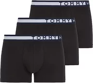 Majtki męskie - Tommy Hilfiger Męski pakiet 3 bokserów Trunks Bielizna, Pvhczarny/Pvhczarny/Pvhblack, XXL - miniaturka - grafika 1