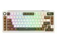 Klawiatury - Royal Kludge RK L75 Palm Green Cream switch RK-L75-PLMGRN-CRMSW-US - miniaturka - grafika 1