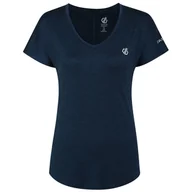 Koszulki sportowe damskie - Koszulka damska Dare 2b Vigilant Tee Rozmiar: XXXL / Kolor: niebieski/czarny - miniaturka - grafika 1