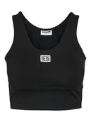 Koszulki sportowe damskie - Noisy may Top sportowy "Carlie" w kolorze czarnym - miniaturka - grafika 1