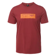 Koszulki męskie - Męska Koszulka z krótkim rękawem HI-TEC HAMILONI M000272740 – Bordowy - miniaturka - grafika 1