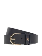 Paski - Tommy Hilfiger Pasek Damski Essential Effortless 3.5 AW0AW17757 Granatowy - miniaturka - grafika 1