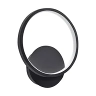 Lampy ścienne - Kinkiet ścienny Emma 04049 Ideus LED 10W 4100K okrągły czarny - miniaturka - grafika 1