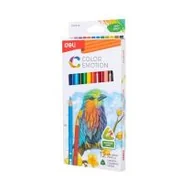 Przybory szkolne - Kredki ołówkowe Color Emotion 12 kolorów DELI - miniaturka - grafika 1