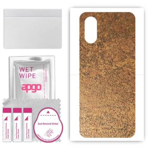 folia naklejka skórka strukturalna na TYŁ do Sony Xperia 10 VI - Zardzewiała Miedź - apgo SKINS