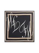 Apaszki i szaliki damskie - Tommy Hilfiger Apaszka Heritage Script AW0AW17967 Czarny - miniaturka - grafika 1