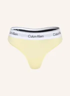 Majtki damskie - Calvin Klein Stringi Icon Cotton Modal gelb - miniaturka - grafika 1