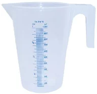 Poziomice, łaty, miary - Przezroczysta plastikowa miarka do cieczy 1l - miniaturka - grafika 1
