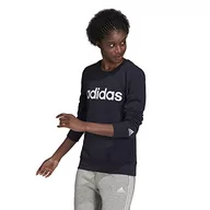 Bluzy damskie - adidas Damska bluza z lnu Ft SWT, wielokolorowa-biała (Tinley/Blanco), 32 - miniaturka - grafika 1