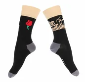 Skarpetki męskie - skarpetki THE GODFATHER - LOGO GOLD-40/45 - miniaturka - grafika 1