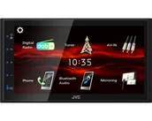 Radia samochodowe - JVC KW-M180DBT radio samochodowe Czarny 180 W Bluetooth - miniaturka - grafika 1