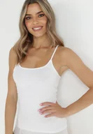 Bluzki damskie - Biały Top Bawełniany Oriphisei - miniaturka - grafika 1