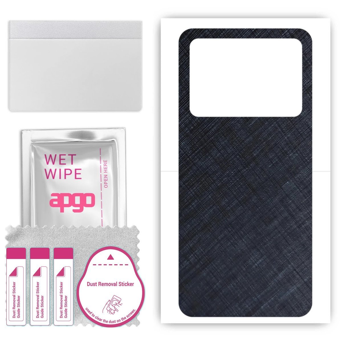 Folia naklejka skórka strukturalna na TYŁ do Realme GT Neo6 - Tytan Niebieski - apgo SKINS