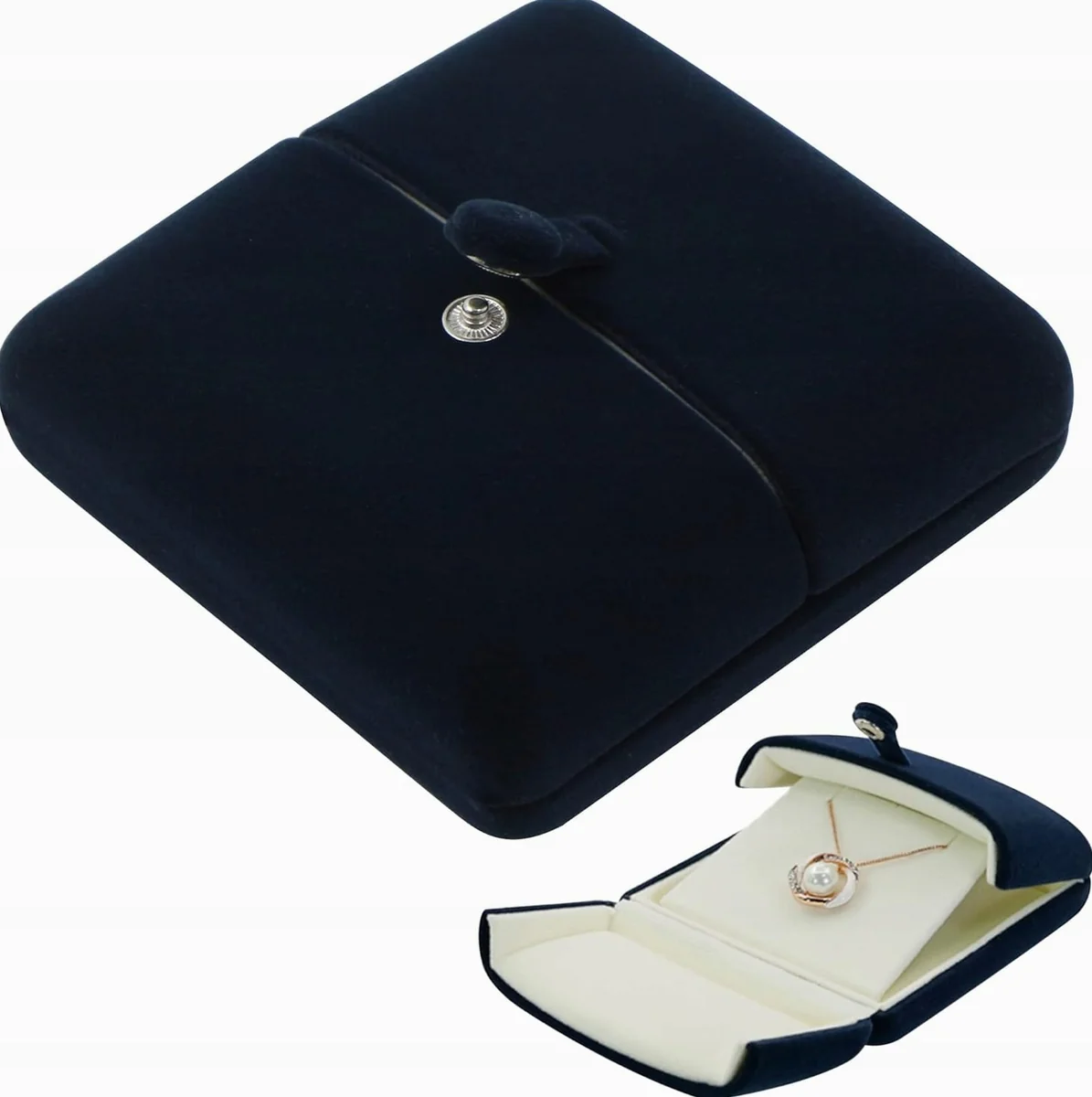 PUDEŁKO 10X10X35CM AKSAMITNE ETUI SZKATUŁKA NA BIŻUTERIĘ PREZENT