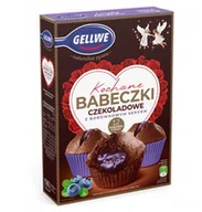 Dodatki do ciast w proszku - GELLWE BABECZKI CZEKOLADOWE Z BORÓWKĄ 311G - miniaturka - grafika 1