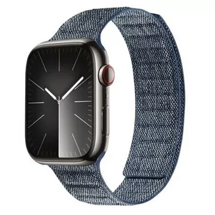 Pasek CRONG Melange do Apple Watch 4/5/6/7/8/9/SE/SE 2/SE 2022/Ultra/Ultra 2 (42/44/45/49mm) Granatowy - Akcesoria do smartwatchy - miniaturka - grafika 2