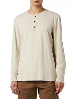 Koszulki męskie - camel active T-shirt męski, kram, S - grafika 1