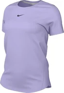 Koszulki i topy damskie - Nike Top One Classic Dri-Fit top z krótkim rękawem, Lilac Bloom/Black, FN2798-512, L - miniaturka - grafika 1