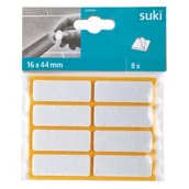 Zawiasy, okucia i inne akcesoria - Podkladki filcowe 16 x 44 mm przyklejane białe 8 szt. suki - miniaturka - grafika 1