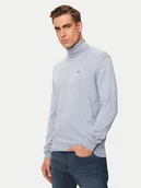 Swetry męskie - La Martina Golf ZMS019 YW091 Niebieski Regular Fit - miniaturka - grafika 1