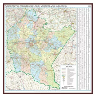 EkoGraf, mapa ścienna Województwo podkarpackie, 1:200 000 - Mapy i plansze edukacyjne - miniaturka - grafika 1