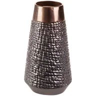 Wazony i flakony - Wazon Z Glinki Ceramicznej Morena 14X14X26 Stalowy + Miedziany - miniaturka - grafika 1