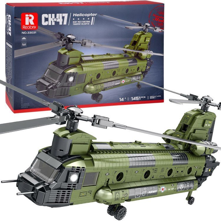 Reobrix Licencjonowane Klocki Helikopter CH-47 Chinook 1458 ele ZA5802 EDUKAMP