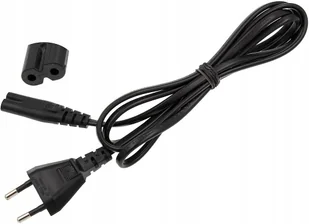 Kabel Przewód Zasilający C7 2PIN 1,5m Ósemka do TV RTV - Kable - miniaturka - grafika 1