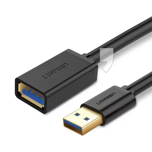 UGREEN UGREEN Kabel UGREEN 10368 (USB 3.0 M - USB 3.0 F; 1m; kolor czarny) 2_223294 - Kable komputerowe i do monitorów - miniaturka - grafika 1